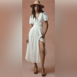 Anthropologie Katerina Button-Front Dress